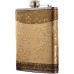 8 oz gold pattern hip flask is suitable for everyone. This is a personalized, vintage style, leak-proof pocket hip flask, perfect for men/women to use in mountaineering, camping, barbecue, bar party