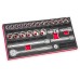 1/2" Drive Metric Socket And Ratchet Set - 26 Pc