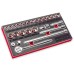 3/8" Drive Metric Socket And Ratchet Set - 26 Pc
