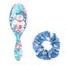 Wet Brush Original Detangler Hair Brush Frosty Kit - Ultra-Soft IntelliFlex Bristles - Detangling Brush Glides Through Tangles For All Hair Types (Wet Dry & Damaged) - 1 Brush & 1 Scrunchie